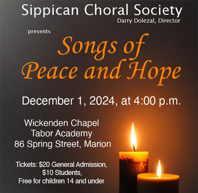 Sippican Choral Society presents Songs of Peace and Hope